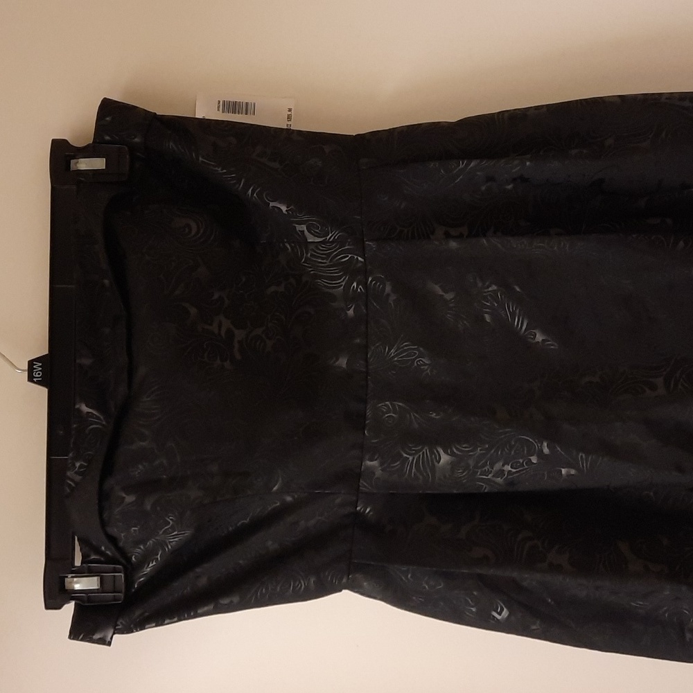 NWT, Anthro Hutch Black Brocade Strapless Dress - Picture 3 of 9